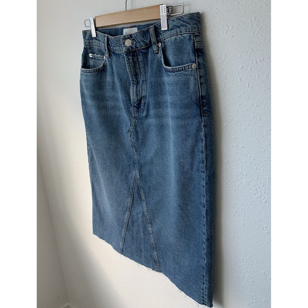 Yellowstone Beth Dutton Rails Light Blue Denim Midi Skirt - Picture 8 of 9
